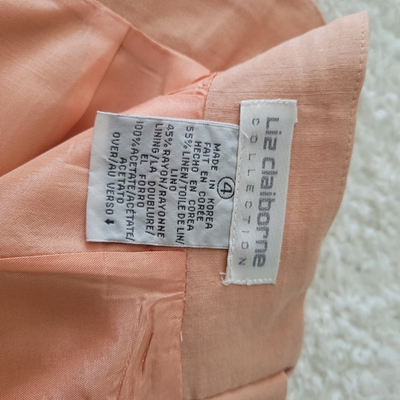 New Liz Claiborne Linen/Rayon tailored skirt - Picture 3 of 9